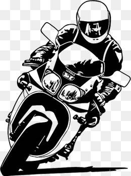 People Riding A Motorcycle, Hand Painted, Black, Motorcycle Png Image And Clipart - Ride A Motorcycle, Transparent background PNG HD thumbnail