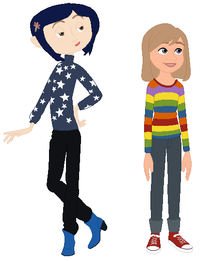 Image   Coraline And Riley.png | The Parody Wiki | Fandom Powered By Wikia - Riley, Transparent background PNG HD thumbnail