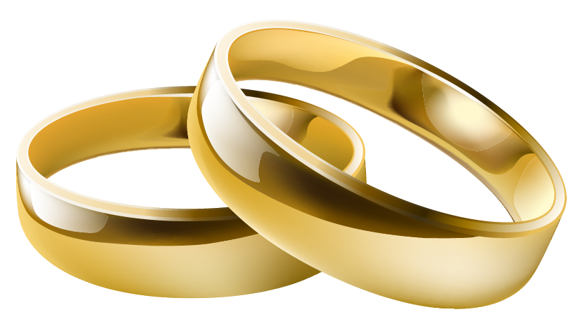 Golden Rings Png Image - Ring, Transparent background PNG HD thumbnail