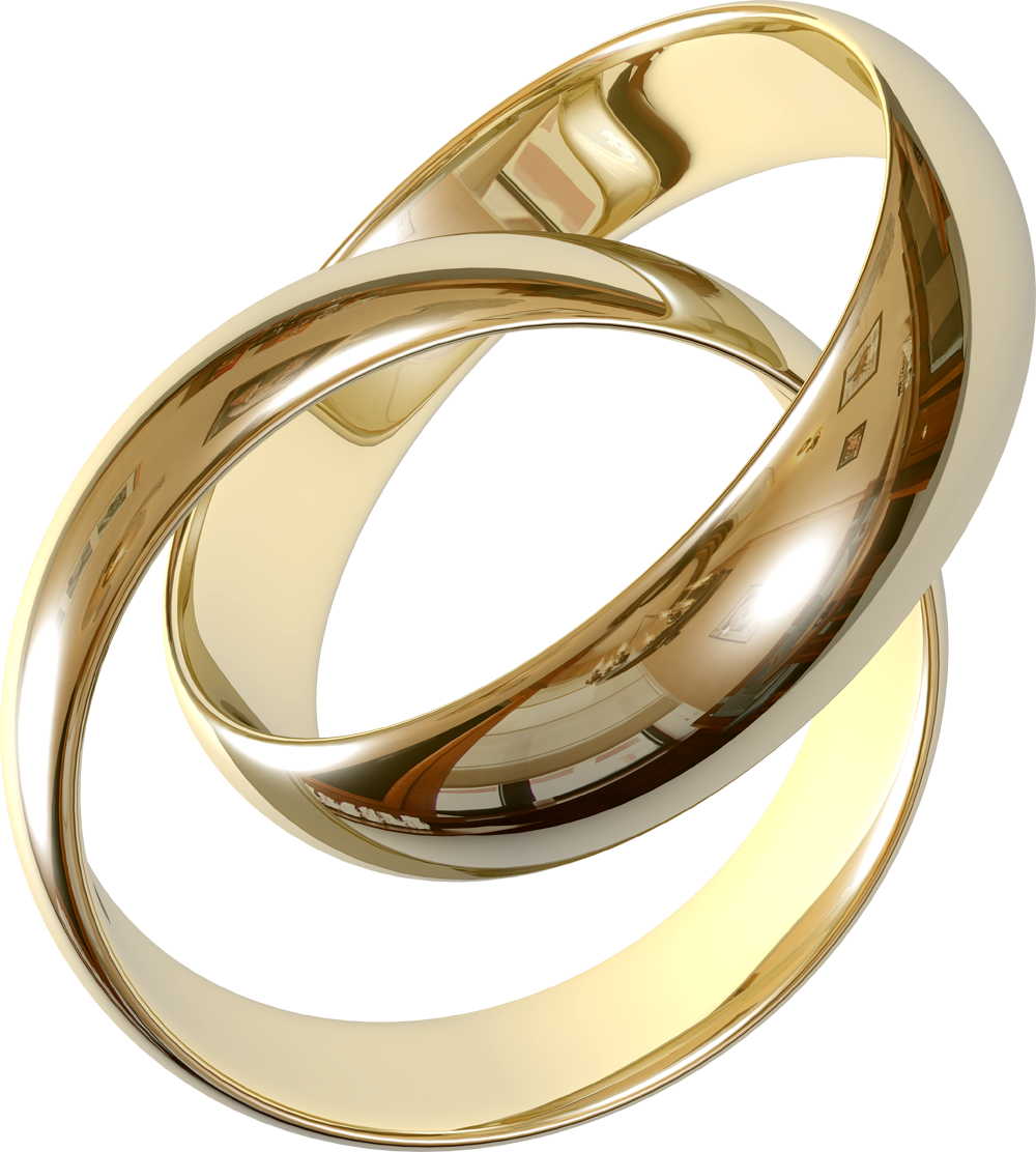 Wedding Golden Rings Png Image - Ring, Transparent background PNG HD thumbnail