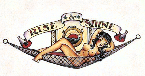 Rise And Shine Vintage Tattoo Art - Body Art, Transparent background PNG HD thumbnail