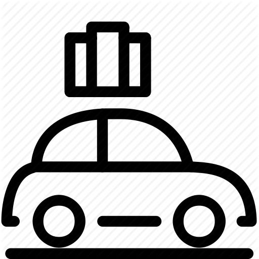 Car, Moving, Road, Roadtrip, Travel, Trip, Vacation Icon - Road Trip Black And White, Transparent background PNG HD thumbnail