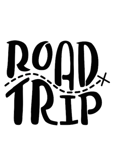 Image Result For Road Trip Logo Black And White - Road Trip Black And White, Transparent background PNG HD thumbnail