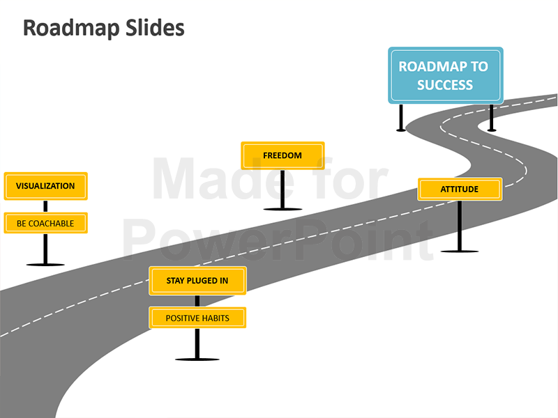 Roadmap Analogy Slides - Roadmap Powerpoint, Transparent background PNG HD thumbnail