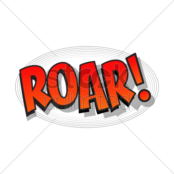 Comic Bubble Roar Vector Image Stockunlimited - Roar, Transparent background PNG HD thumbnail