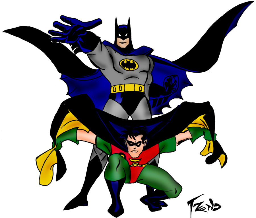 Batman And Robin PNG Pic