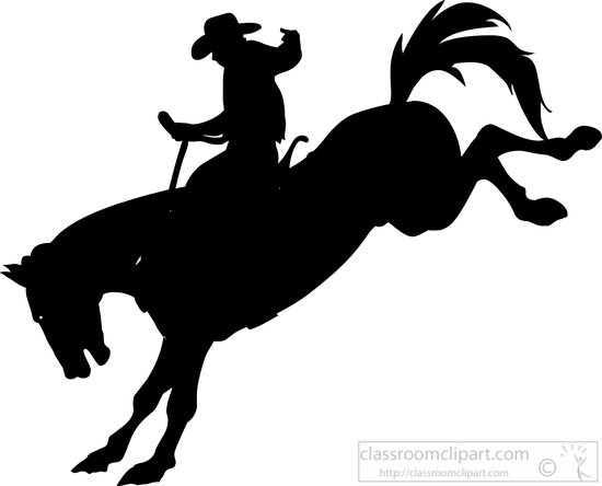 rodeo clipart brown rodeo hor