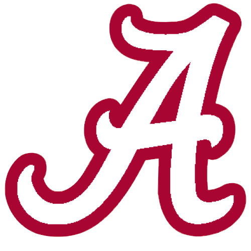 Logo_ University Of Alabama Crimson Tide White A  - Roll Tide, Transparent background PNG HD thumbnail