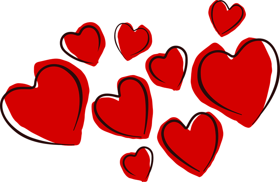 Hearts, Valentine, Love, Romance, Holiday, Celebration - Romance, Transparent background PNG HD thumbnail