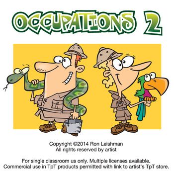A Second Volume Of Cartoon Clipart Collection Of 18 Adults Engaged In Numerous Occupations. The - Ron Leishman, Transparent background PNG HD thumbnail