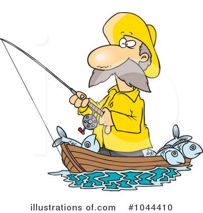 Fishing Clipart 1044410 Illustration By Ron Leishman Clipart - Ron Leishman, Transparent background PNG HD thumbnail