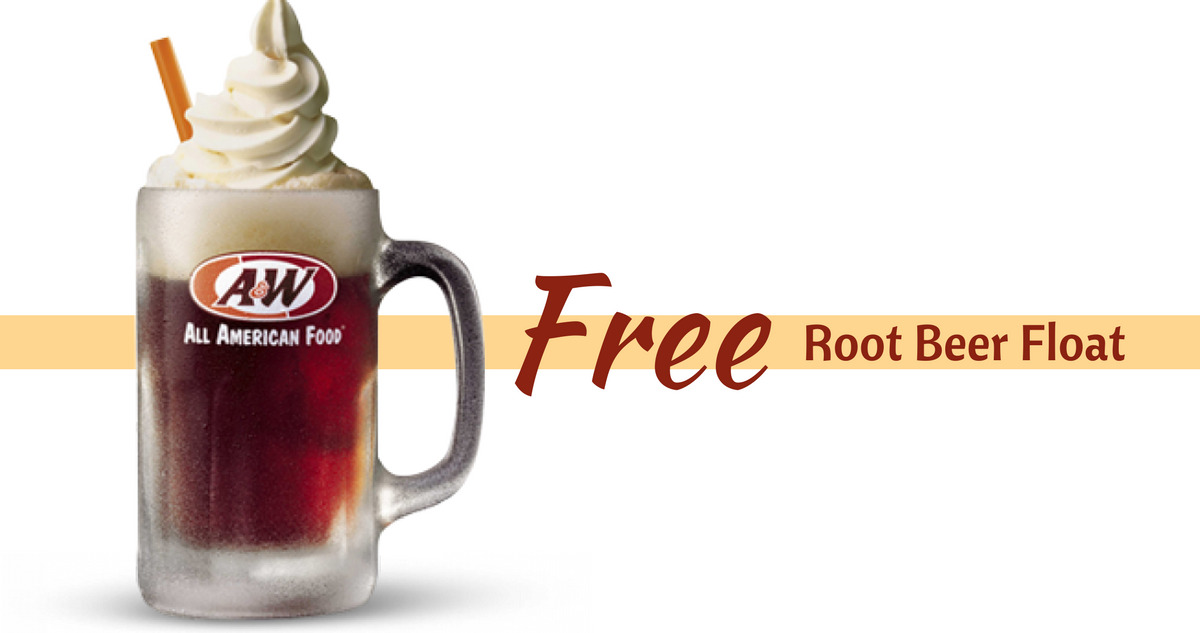 Free Root Beer Float on your 