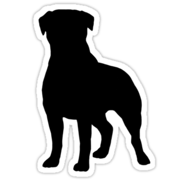 Rottweiler Stickers, T Shirts, And Electronics Cases #rottie - Rottweiler Black And White, Transparent background PNG HD thumbnail