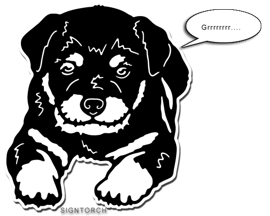 Rottweiler PNG Black And White - Share This Post