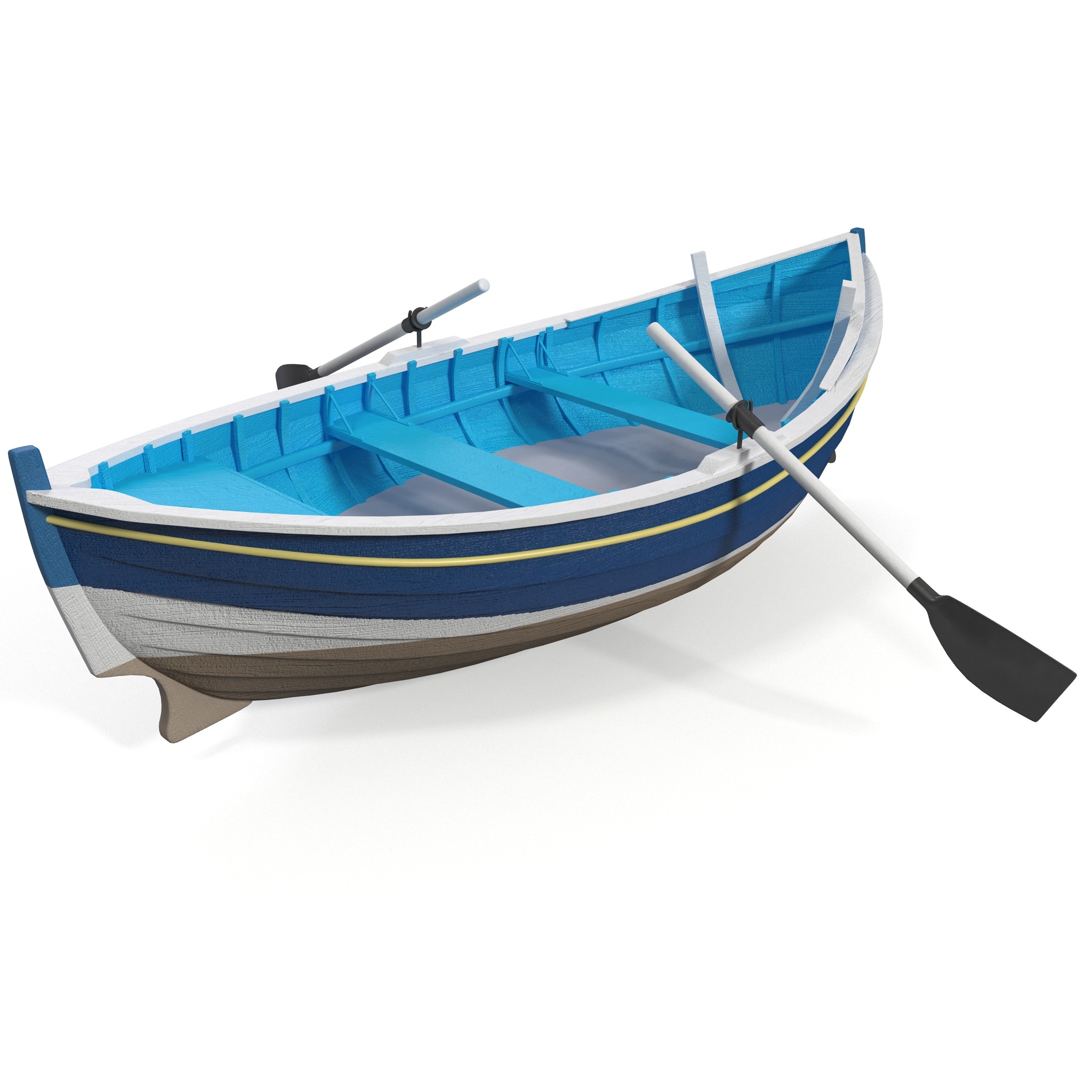 Row Boat 3D Models And Textures | Turbosquid Pluspng.com - Rowing Shell, Transparent background PNG HD thumbnail