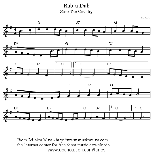 Rub A Dub   Staff Notation - Rub A Dub Dub, Transparent background PNG HD thumbnail