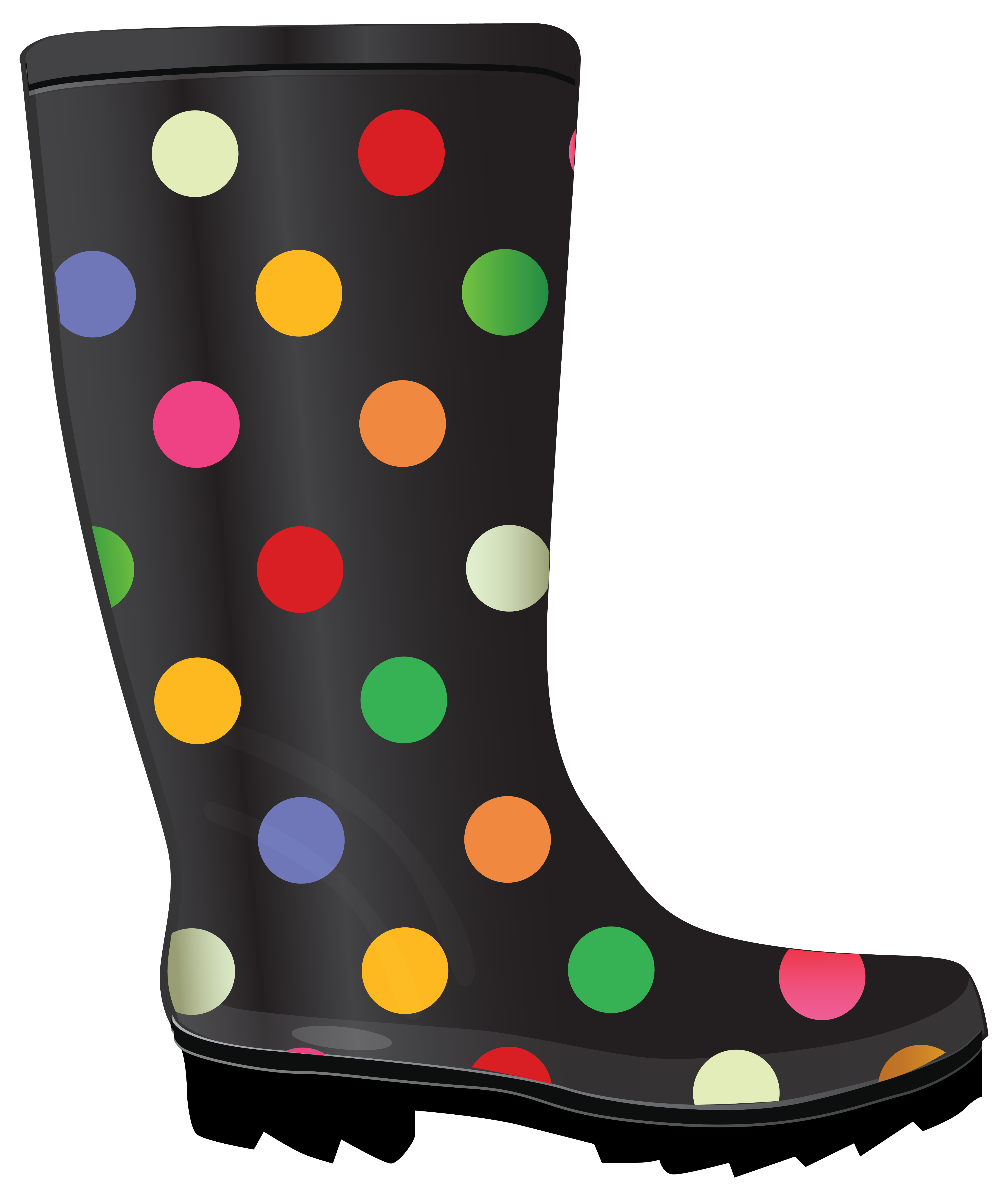 Dotted Rubber Boots. - Rubber Boots, Transparent background PNG HD thumbnail