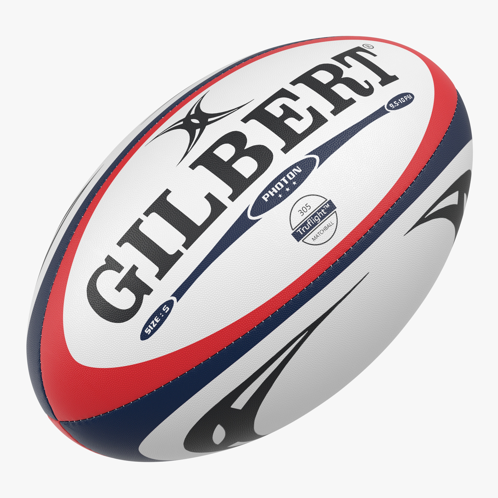 3D Model Rugby Ball Gilbert - Rugby Ball, Transparent background PNG HD thumbnail