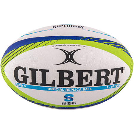Gilbert Rugby Replica Super Rugby Size 5 Panel 2 - Rugby Ball, Transparent background PNG HD thumbnail