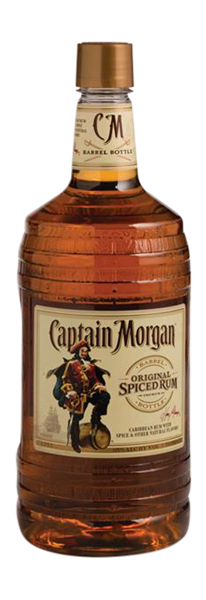 Captain Morgan Spiced Rum. 1.75 L Plastic Bottle - Rum Bottle, Transparent background PNG HD thumbnail