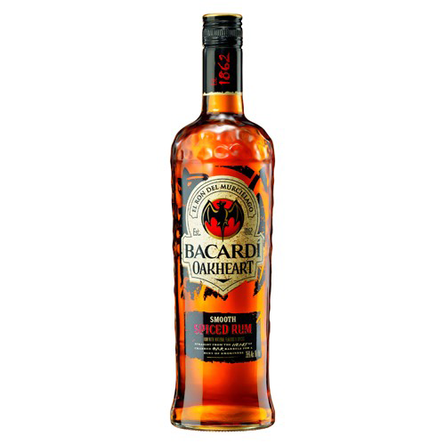 Bacardi Oakheart Smooth Spiced Rum - Rum, Transparent background PNG HD thumbnail