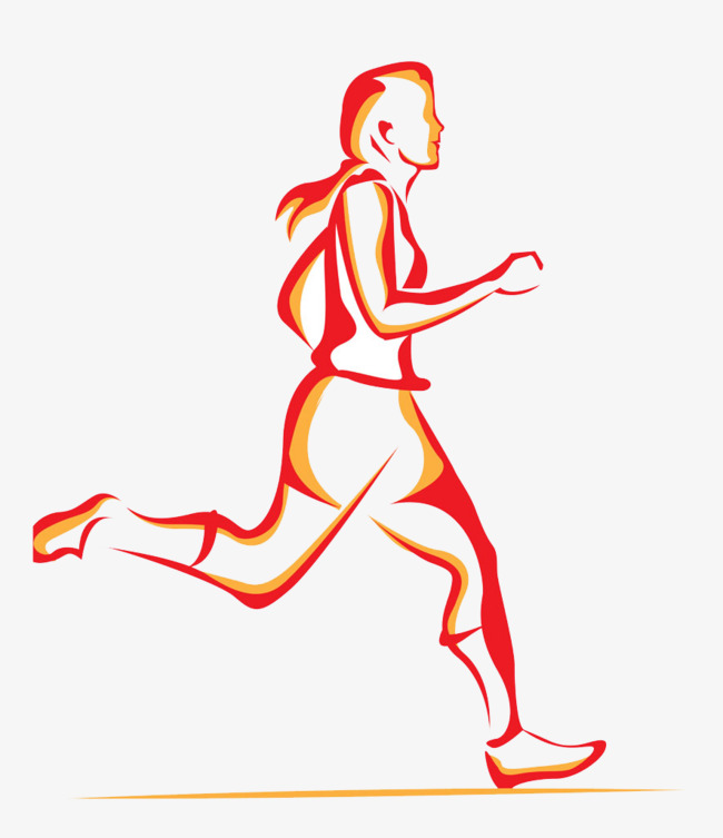 Running Red Beauty Buckle Creative Hd Free, Running Red Beauty, Run, Start Of A Race Free Png Image - Running Race, Transparent background PNG HD thumbnail