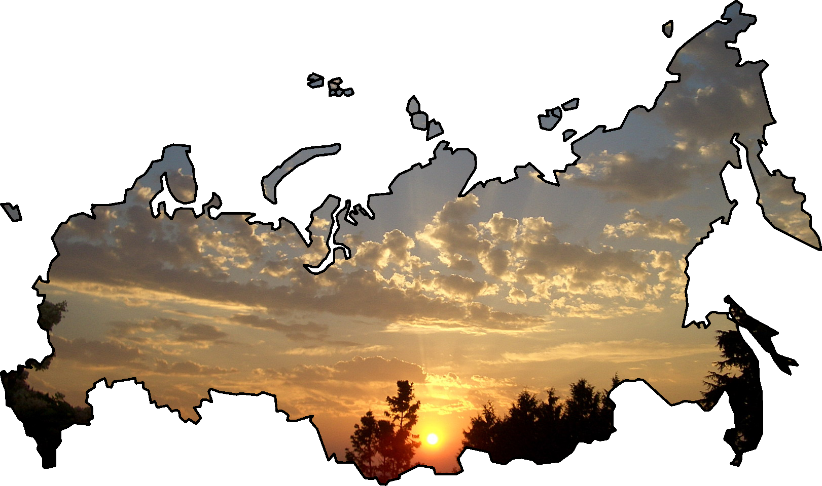 File:map Of Russia With Sunset.png - Russia, Transparent background PNG HD thumbnail