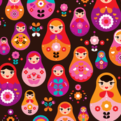 Vector seamless pattern with 