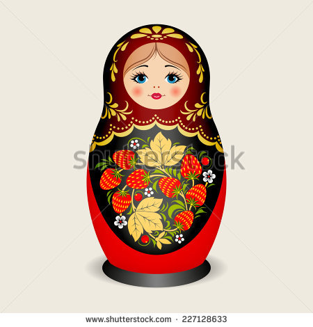 Russian Dolls   Matryoshka. Vector Illustration - Russian Doll, Transparent background PNG HD thumbnail