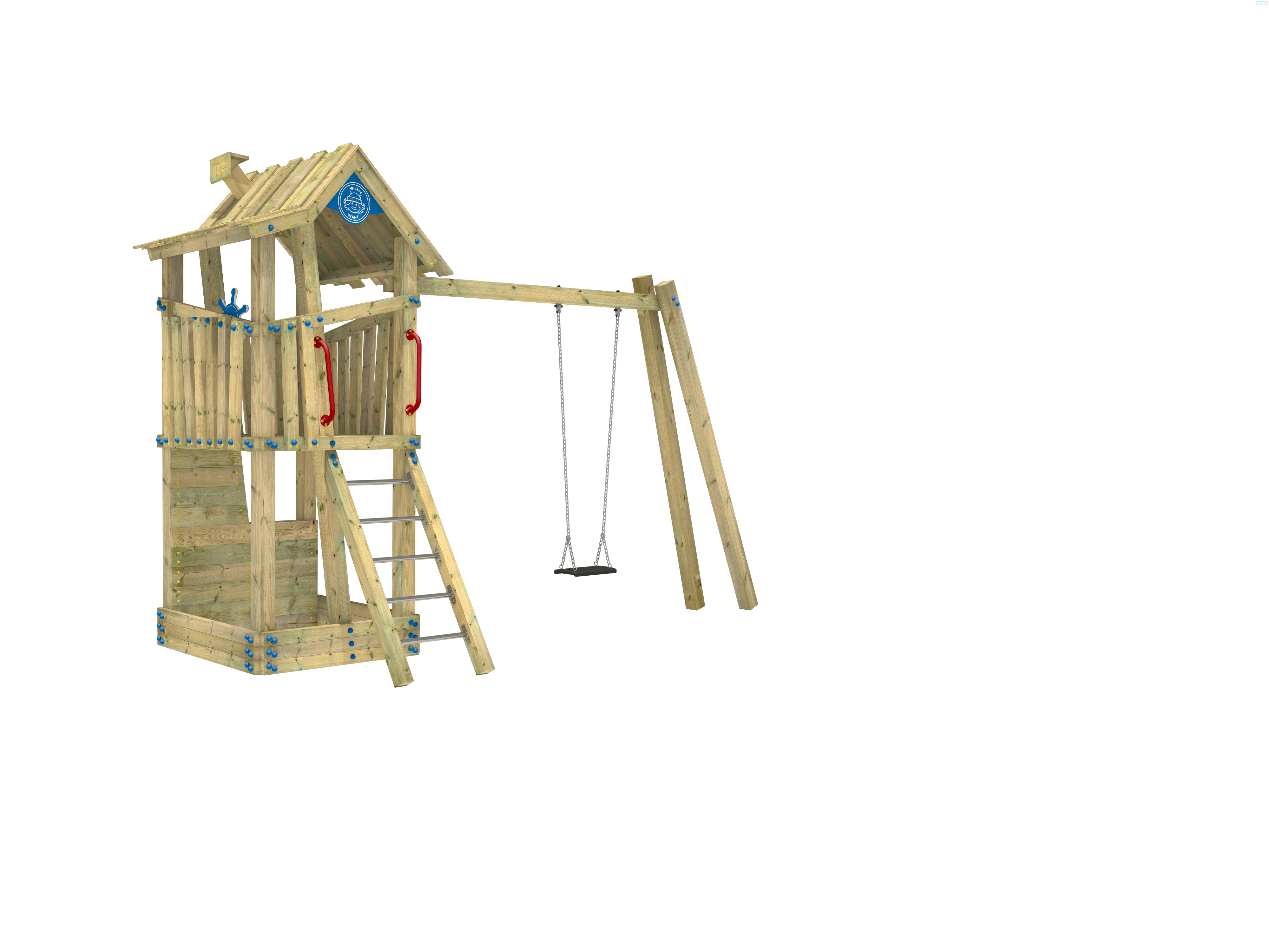 Spielhaus Aus Holz Mit Rutsch