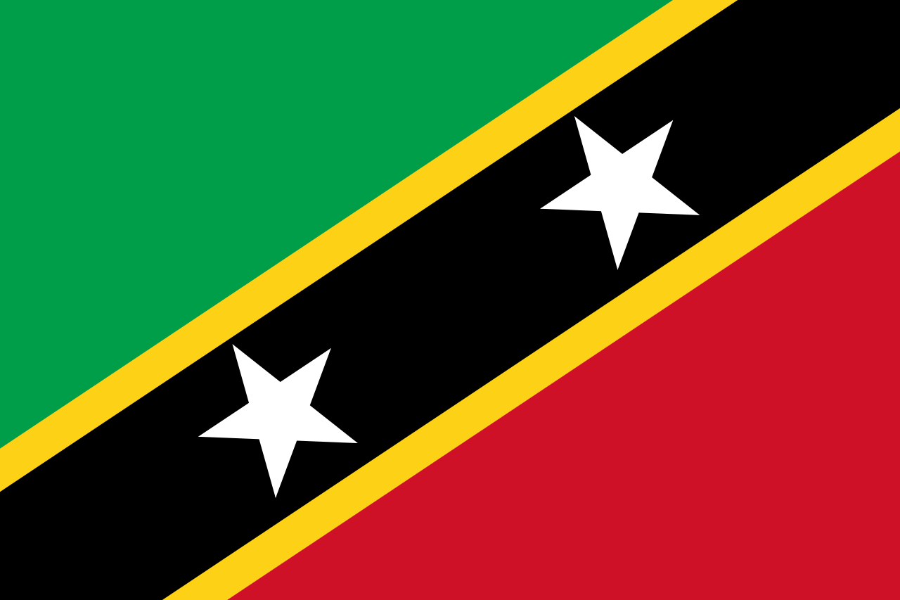 File:flag Of Saint Kitts And Nevis.svg - Saint Kitts And Nevis, Transparent background PNG HD thumbnail