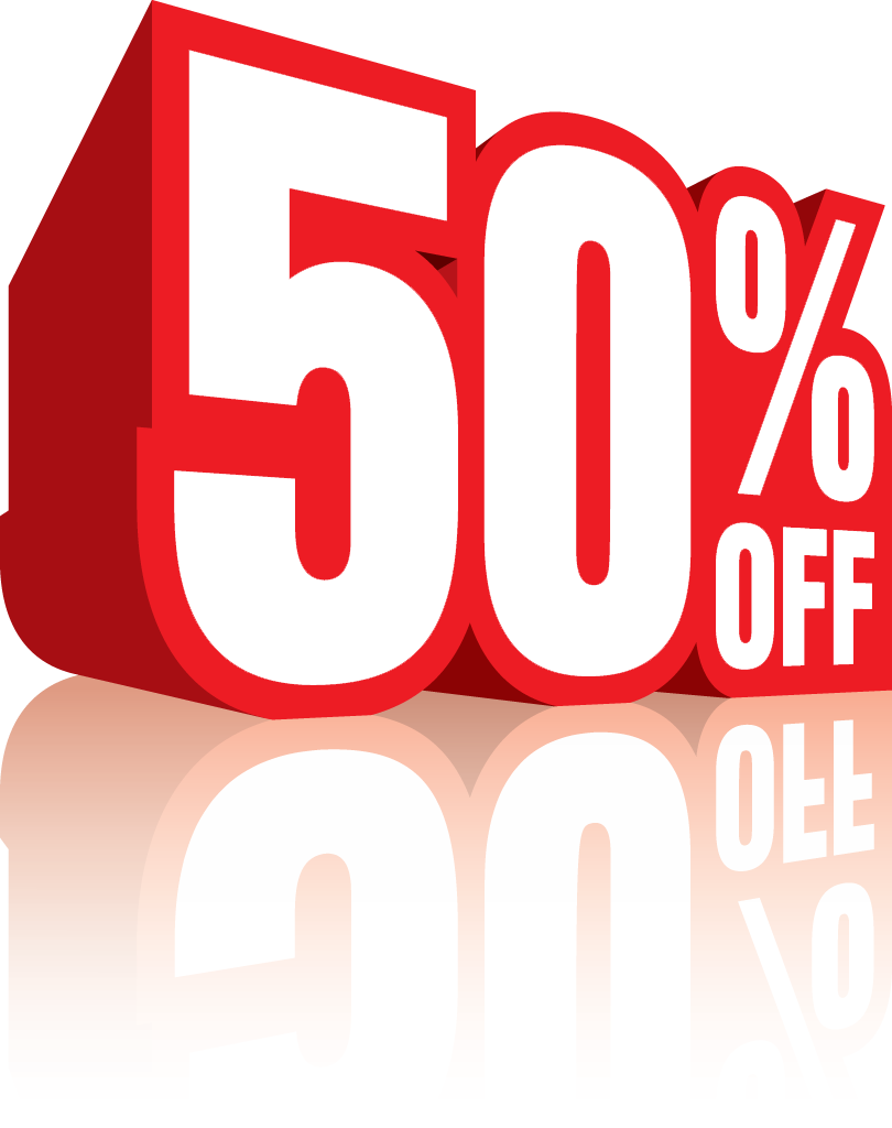 50% - Sale, Transparent background PNG HD thumbnail