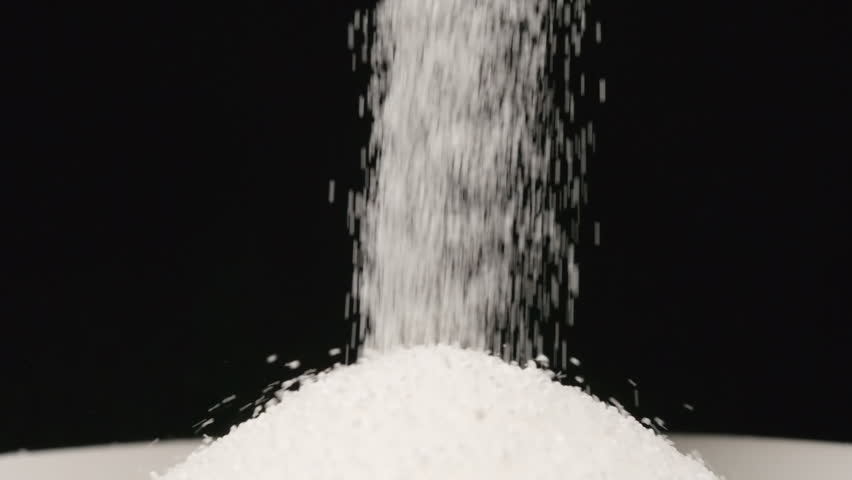 Slow Motion: Macro Shot Of Falling Of Salt On A Heap In A Dish   - Salt, Transparent background PNG HD thumbnail
