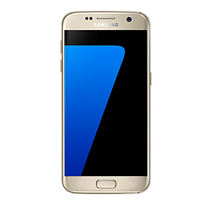 Front View Of Gold Platinum Galaxy S7 Hdpng.com  - Samsung, Transparent background PNG HD thumbnail