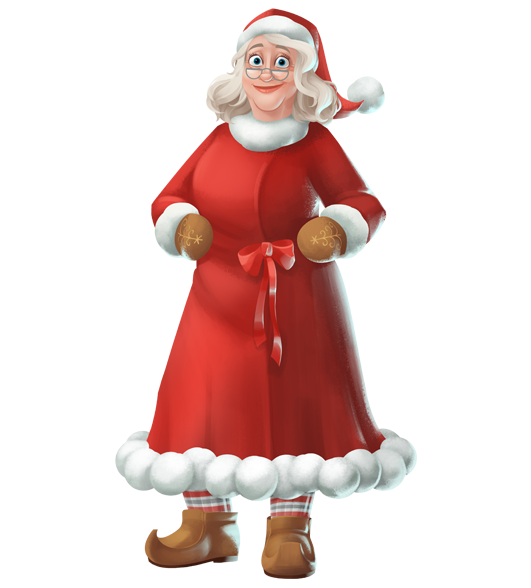 Mrs. Claus - Santa And Mrs Claus, Transparent background PNG HD thumbnail