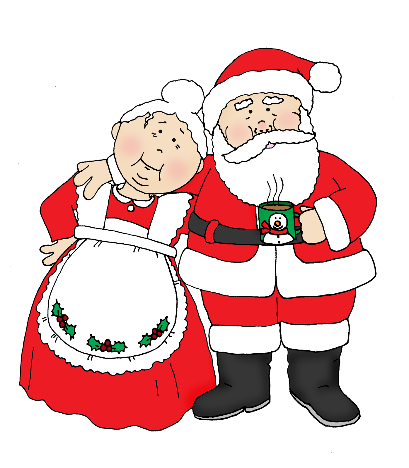 Santa And Mrs Clipart - Santa And Mrs Claus, Transparent background PNG HD thumbnail