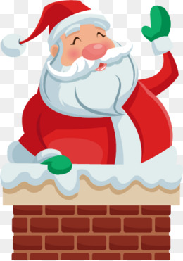 Vector Chimney Santa Claus, Chimney, Snow, Santa Claus Png And Vector - Santa Chimney, Transparent background PNG HD thumbnail