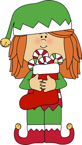 Christmas Girl Elf Clip Art - Santas Elves, Transparent background PNG HD thumbnail