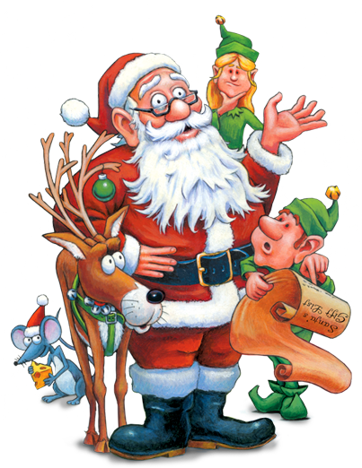 Santa And The Elves - Santas Elves, Transparent background PNG HD thumbnail