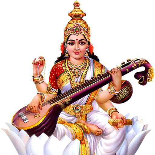 In Picture: Mother Goddesses Saraswati - Saraswati Mata, Transparent background PNG HD thumbnail