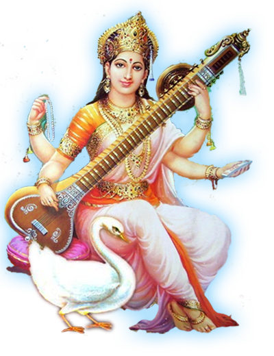 Who created goddess saraswati