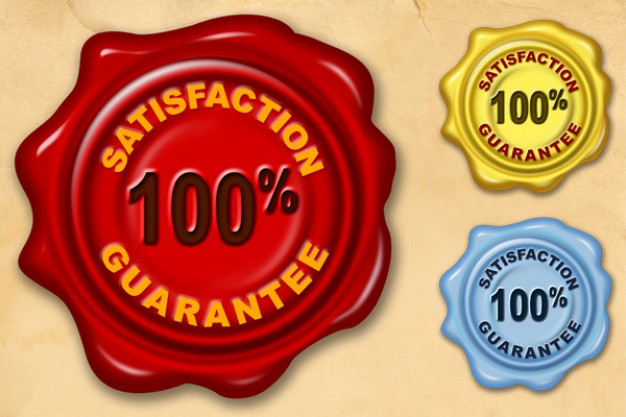 Satisfaction Guarantee Wax Seal Psd U0026 Png - , Transparent background PNG HD thumbnail