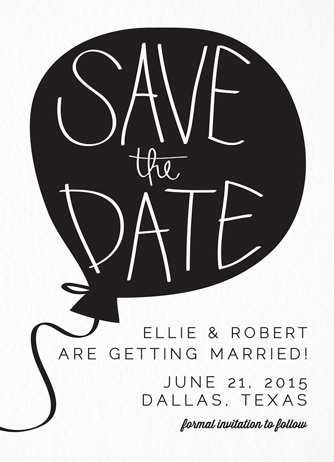 Balloon Save The Date - Save The Date, Transparent background PNG HD thumbnail