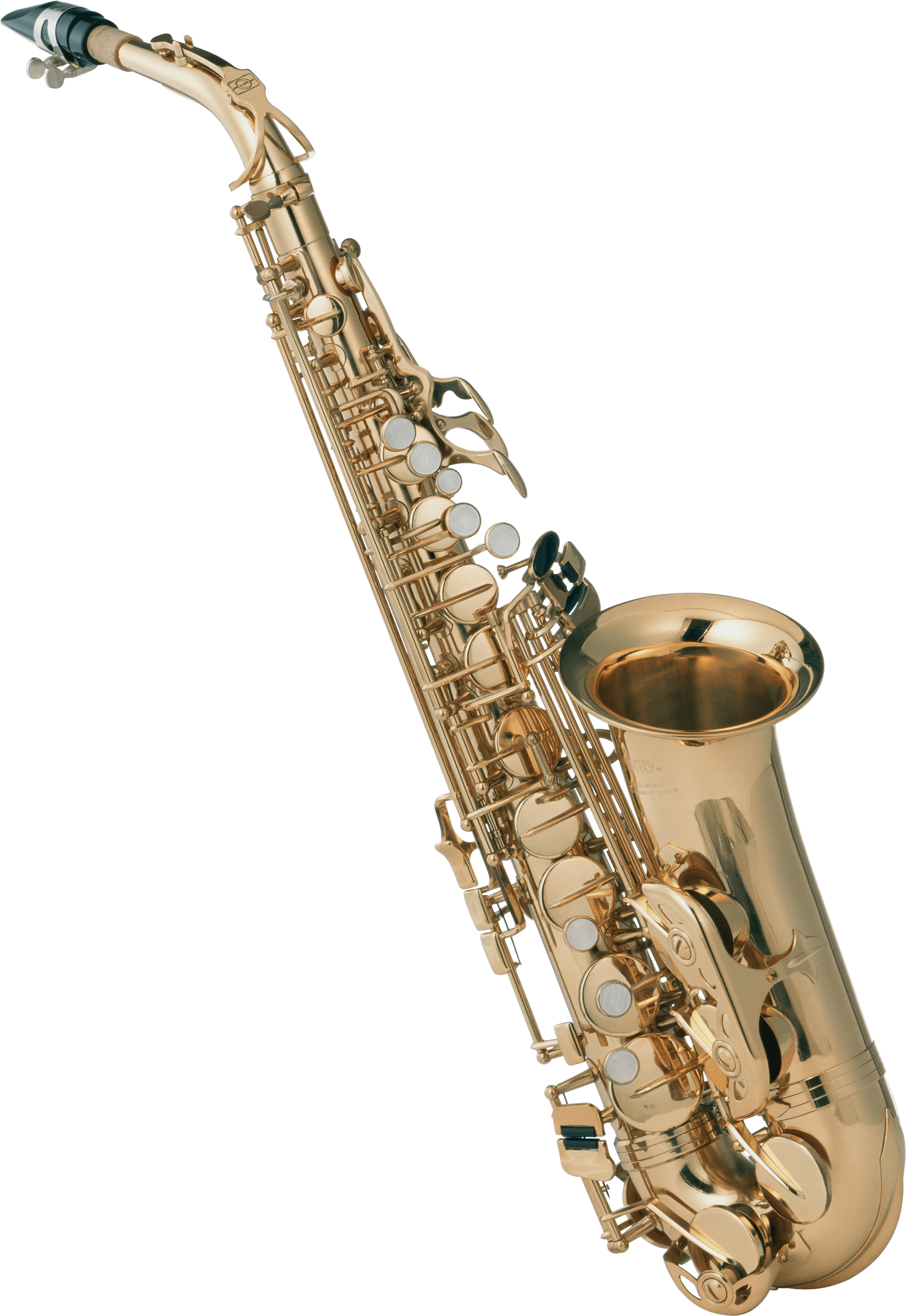 Saxophone Front - Saxophone, Transparent background PNG HD thumbnail