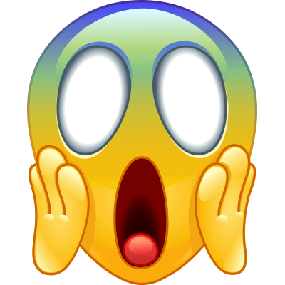 Scared Astonished Emoji Emoticon For Facebook - Scared Face, Transparent background PNG HD thumbnail