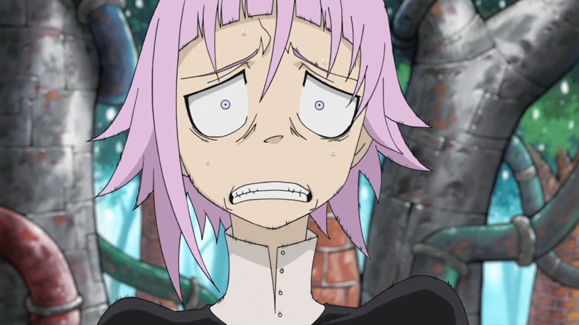 Soul Eater Episode 27 Hd   Crona Scared (2).png - Scared Face, Transparent background PNG HD thumbnail