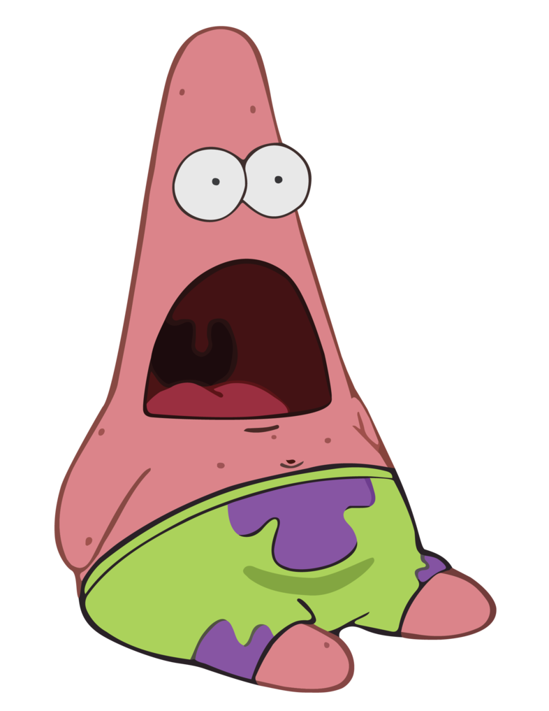 Surprised Patrick Render By Acersense D69Jv7F.png   Png Hd Shocked Face - Scared Face, Transparent background PNG HD thumbnail