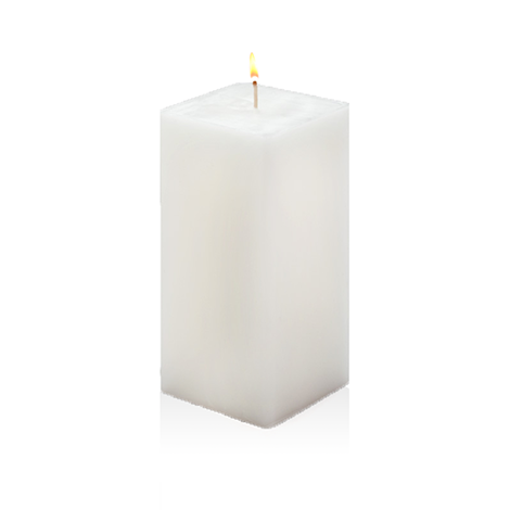 Scented Pillar Candles. Square Pillars - Church Candles, Transparent background PNG HD thumbnail