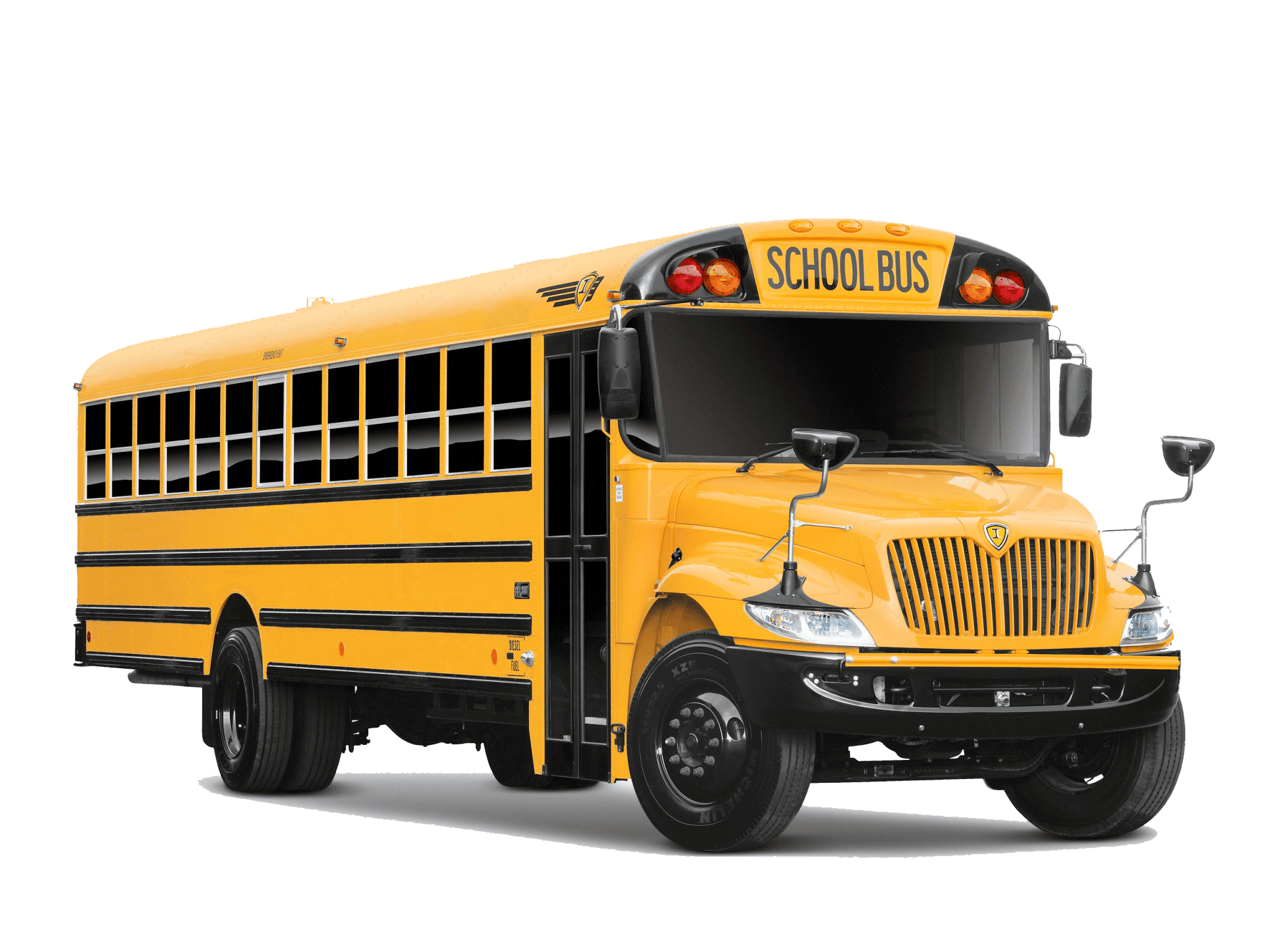 Side School Bus - School Buses, Transparent background PNG HD thumbnail