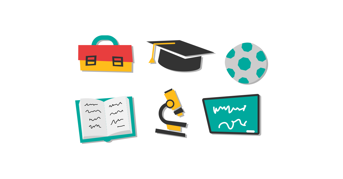 School Accessories Free Vector Illustrations Png Graphic Cave - School Related, Transparent background PNG HD thumbnail